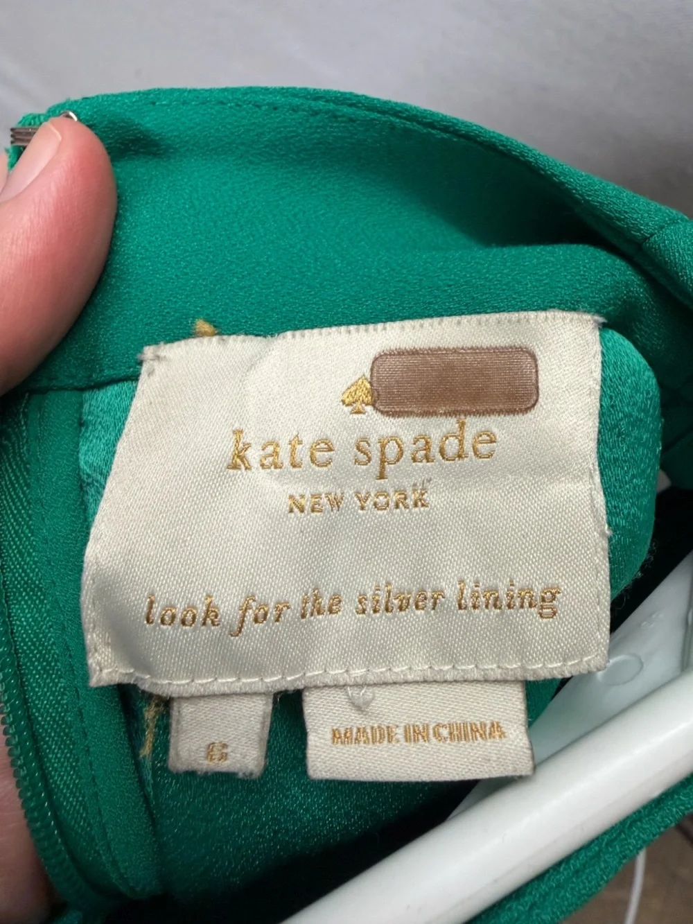 Kate Spade Green Flutter Sleeve Dress - size 6